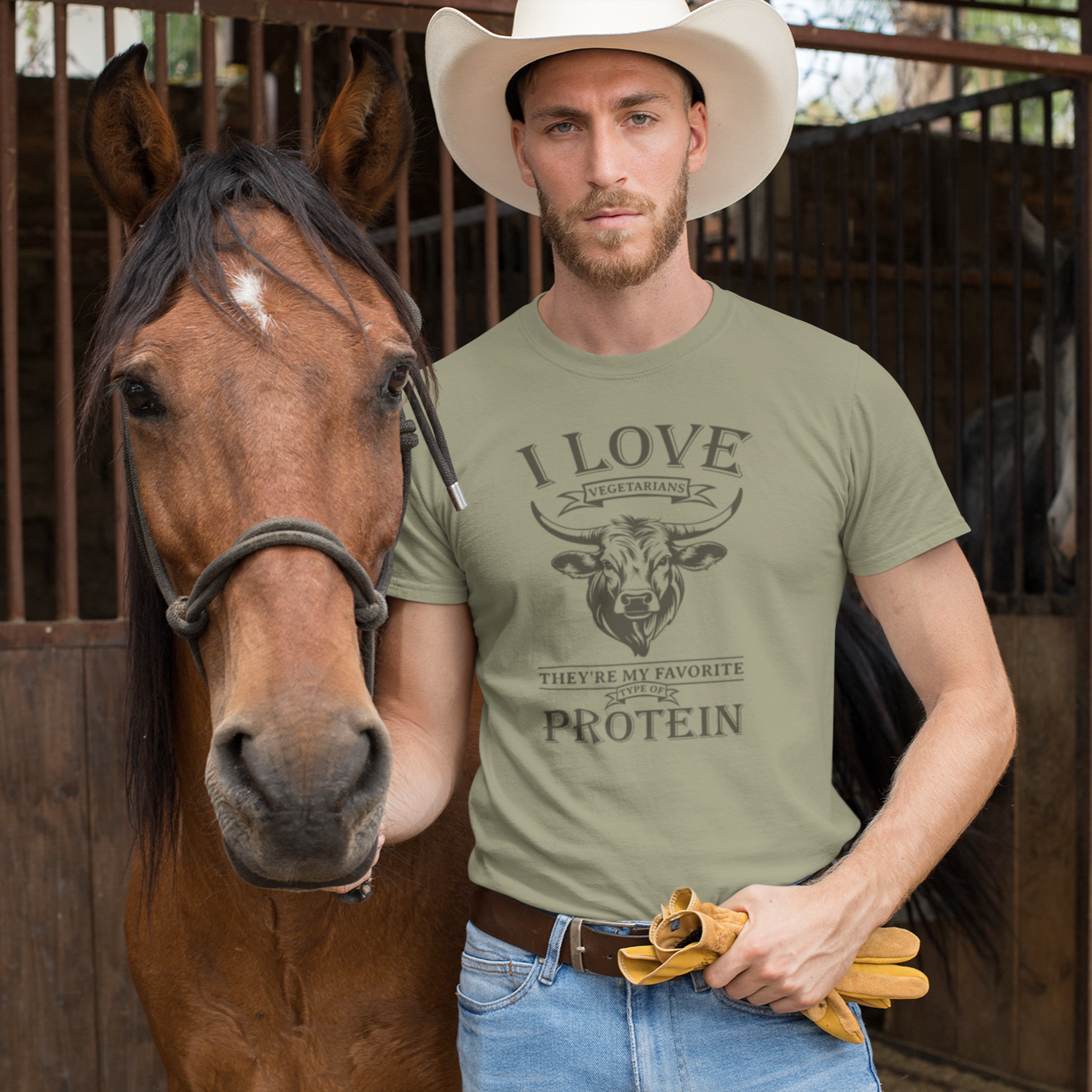 I Love Vegetarians… they’re my favorite type of protein! T-shirt
