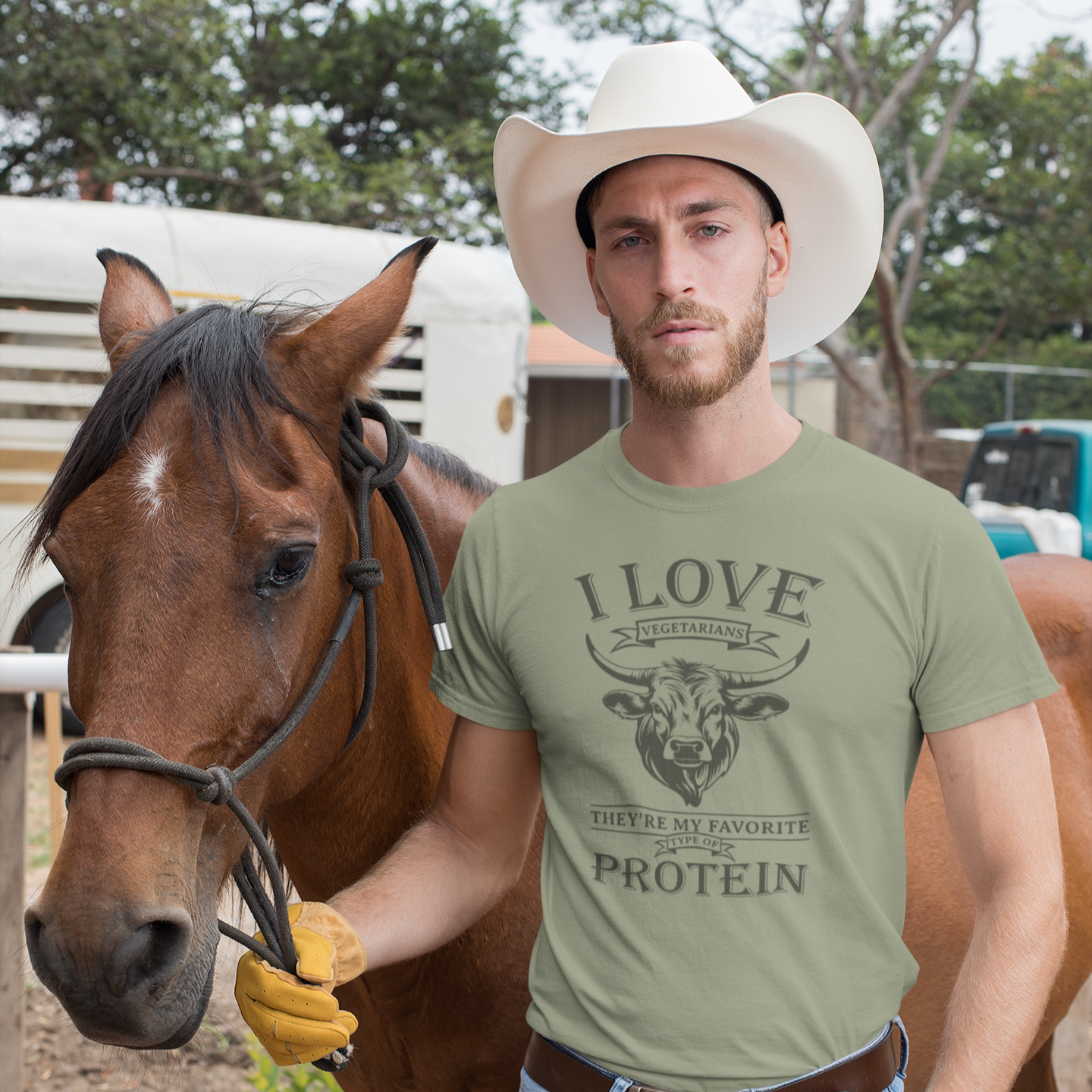 I Love Vegetarians… they’re my favorite type of protein! T-shirt